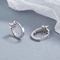 Miniatyrbild 5 av 5: Söta Små Fjärilsömniga Små Hoopörhängen Sterling Silver Crystal Huggie Runda Örhängen för Kvinnor Tonårsflickor presenter 8mm