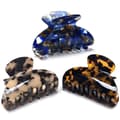 3-pack Dam Mellanstora Hårklämmor Sköldpaddsmönstrade Klämmor Celluloid Käkklämmor Leopardtryck Hårklämmor Mode Håraccessoarer