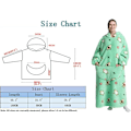 Miniatyrbillede 5 af 5: Ekstra Lang Oversized Blanket Hoodie, Hætteklædt Bærbar Tæppe med Ærmer til Kvinder og Mænd, Kæmpe Sweatshirt Voksen med Lomme
