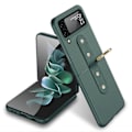Pikkukuva 1 / 5: Kotelo Yhteensopiva Samsung Galaxy Z Flip 4:n kanssa, Erittäin Ohut Mattapintainen PC Suojakuori Sormuksella