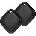 Miniatyrbild 1 av 7: Nyckelfinnare, Plånboks Tracker Fungerar med Apple Hitta Min (endast iOS), Utbytbar Batteri, Vattenresistent, Bluetooth Objektfinnare (Svart, 2 Pack)