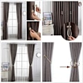 Pikkukuva 3 / 5: Magneettiset verhonpidikkeet, verhosoljet, sidontanauha, 2 kpl kotiin, toimistoon, koristeeksi Light gray