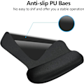 Miniatyrbilde 3 av 5: Musematte med håndleddsstøtte, Memory Foam, Sklisikker gummibase, Ergonomisk musematte