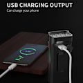 Pikkukuva 4 / 5: Pyörän valot eteen ja taakse yöajoon, 5200 mAh USB ladattava 8 LED polkupyörän valo, IPX5 vedenpitävä, Ominaisuus (KX8-D)