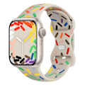 Miniatyrbilde 3 av 5: Passer til Apple Watch reim 38/40/41mm ny regnbue Sport Band silikon sommerfugl spenne Fargerike flekker 38mm 40mm 41mm