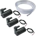 3-pack Mini Dränkbar Pump DC 3V 5V - Mikro Borstlös Vattenpump med 3M Transparent Slang för Akvarium, Trädgård, Växter, Blommor
