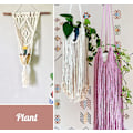 Miniatyrbild 5 av 5: 3 Rullar Macrame-snöre 3mmx100m, DIY-Snöre i Bomull för Väggbonader, Växtupphängningar, Hantverk, Stickning, Dekorativa Projekt Light gray + light pink + beige