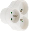 Miniatyrbild 5 av 5: Triplite 3x16A trekantig grenuttag - vit (2-pack)