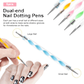 Miniatyrbild 3 av 5: Nagelkonst Penselset, 15 st Akryl Nagelpensel Målarpenna och 5 st Nagel Dotting Verktyg