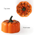 Miniatyrbillede 4 af 5: Græskar fyrfadslys 12-pak flimrende LED græskarlys med batteridrevne flammeløse græskar fyrfadslys til Halloween og temafester