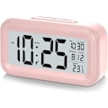 Miniatyrbild 1 av 4: Väckarklocka 4,3\" LED-display, Digital väckarklocka med batteridrift, Snooze, Lätt att använda, Temperaturkalender, 12/24 timmar