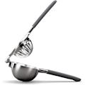 Miniatyrbillede 5 af 5: Citronpresser i rustfrit stål - Ergonomisk, manuelt skridsikkert greb - Ubesværet håndholdt juicer
