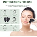 Pikkukuva 4 / 5: Gua Sha -hierontatyökalu, musta Bianstone Guasha -lauta kasvoille ja vartalolle, luonnollinen Jadekivi Gua Sha -kasvotyökalu