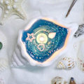 Miniatyrbild 2 av 5: Snäckformad Doftljus, Sojavaxljus - Handgjorda Aromaterapi Strandljus | Långbrännande Hemljus med Blå