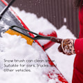 Pikkukuva 6 / 7: 27” Lumipensseli, 2-in-1 Irrotettava Auton Jääraaputin Tuulilasiin Ergonomisen Vaahtomuovukahvan kanssa Autoille, Kuorma-autoille ja Katumaastureille
