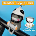 Pikkukuva 2 / 5: Pyöränkello valolla ja kypärällä - söpö eläinpyörän torvi, kojelaudan koristelelu moottoripyörän pyörän kellot kumikoristeet Panda helmet mouse