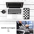 Miniatyrbilde 3 av 5: Sjakksett Backgammon og Dam 3 i 1, Bærbart og Sammenleggbart Sjakkbrettsett, Magnetisk Sjakk, Reisesjakkbrett Brikker