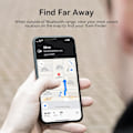 Miniatyrbild 5 av 7: Nyckelfinnare, Plånboks Tracker Fungerar med Apple Hitta Min (endast iOS), Utbytbar Batteri, Vattenresistent, Bluetooth Objektfinnare (Svart, 2 Pack)