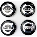Pikkukuva 1 / 4: 4 kpl 64MM Auton Pyörän Keskihatut Volvolle V40 V60 V90 S60 S40 V70 XC70 XC60 XC90 Tyylisä Badge-Embleemi Auton Ulkopuoliset Tarvikkeet
