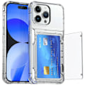 Pikkukuva 1 / 5: iPhone 16 Plus kirkas korttikotelo - Hybrid Slim Fit läpinäkyvä lompakkokotelo korttipaikalla, TPU + PC, kellastumista estävä, 6,7\" 2024 Clear iPhone16 Plus