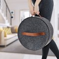 Miniatyrbild 4 av 5: Förvaringslåda för hattar med lock, 17 tum diameter Pop Up hattlådor för kvinnor och män