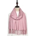 Miniatyrbillede 3 af 5: Dame Tørklæder Pashmina Sjaler og Wraps til Bryllup Tørklæder til Kvinder Vinter-pink pink