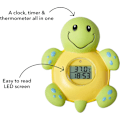 Miniatyrbillede 3 af 5: Bade Termometer og Ur, Skildpadde