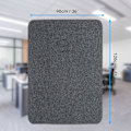 Miniatyrbilde 2 av 5: Gulvbeskyttelsesmatte, kontorstolmatte, beskyttelsesmatte for tre/flisgulv for kontor og hjem, 90x120 CM, grå