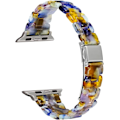 Miniatyrbild 1 av 5: Smal Resin Armband Lyx för Dam Flickor Kvinnor, Kompatibel med Apple Watch Series 8 7 41mm, Series 6 5 4 SE 40mm, Series 3 2 1 38mm