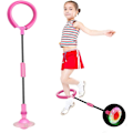 Miniatyrbild 1 av 4: Blinkande Hoppring Ankel Skip Boll Färgglatt Ljus Blinkande Vikbar Skip Boll Blinkande Boll Rosa