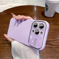 Lämplig för enfärgat silikon iPhone15 mobiltelefonfodral
