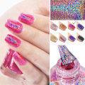 Miniatyrbild 2 av 4: Holografiskt nagellack, glitter nagellack med sjöjungfrueffekt rosa nagellack, långvarigt nagellack polariserande glitter (7ml)
