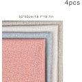 Miniatyrbillede 2 af 5: Broderistof, 4 stk. 4 farver naturligt linnedstof ensfarvet broderistof korsstings Aida-stof, 50 cm linnedstof