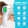 Miniatyrbild 2 av 5: Panntermometer för Vuxna, Infraröd Termometer för Barn, Kontaktlös Digital Termometer, LCD-Skärm, Minnesfunktion