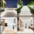 Miniatyrbillede 4 af 4: Neon LED Strip Lys 5M, DC 12V Hvid 6000K LED Lys Strip Fleksibel Vandtæt IP67 LED Neon Reb Lys DIY Dekor