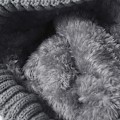 Pikkukuva 5 / 5: Talvipipo naisille tupsulla, lämpökerrasto ulkoiluun ja hiihtoon Blue-grey