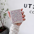 Pikkukuva 5 / 5: Läpinäkyvä glitterikuori, yhteensopiva Samsung Galaxy Z Flip 4:n kanssa, kova PC-nelikulmainen iskunkestävä suojus