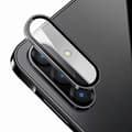 För Samsung Galaxy A56 5G Kameralinsskydd WANLONFENG Metall CD Textur Härdat Glas Linsfilm