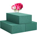 Miniatyrbild 1 av 5: Floral Foam Block 3-pack Grön Våt & Torr Blomsterskum för Färska (22 * 10 * 7CM) & Konstgjorda Blomsterarrangemang, Växtskum