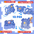 Miniatyrbild 2 av 5: Pusselbana Spårbil DIY Jul Spårbil Barnleksak 4-piece puzzle