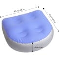 Miniatyrbilde 2 av 5: Oppblåsbar Spa-pute Boblebadpute med 4 stk Sugekopper for Alle Spa og Boblebad - Booster-sete for Voksne og Barn (Blå)