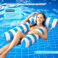 Miniatyrbild 3 av 5: Uppblåsbara Poolflottar för Simbassäng, Vattenhängmatta, Uppblåsbara Hängmatteflottar för Vuxna, Uppblåsbar Pool Lounge-2 st