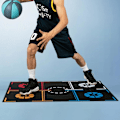 Miniatyrbillede 4 af 5: Basketball Trinlydsdæmpende Måtte Støjreduktion Professionel Genanvendelig Indendørs Lydisolering Basketball Kontrol Træning Kompatibel Med Børn Voksne