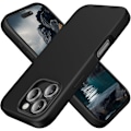 Miniatyrbillede 1 af 6: Silikone Etui Kompatibelt med iPhone 16 Pro Max Etui Blødt Ultra Tyndt Beskyttende Stødsikkert Flydende Silikone Telefon Etui, 6.1\" Midnats Sort