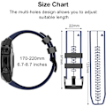 Miniatyrbild 5 av 5: Rem för Garmin Fenix 7/Fenix 6/Fenix 5/EPIX 2, Quick Fit 22mm Silikonklockarmband för Approach S60/S62, D2 Delta, Forerunner 935/945