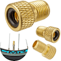 Miniatyrbilde 1 av 5: Sykkelventiladapter, 3 stk, DV/SV til AV, adaptere for Dunlop & Presta-ventiler, for å pumpe dekk på biler og sykler