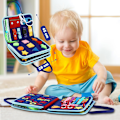 Miniatyrbilde 4 av 5: Aktivitetsbrett for småbarn, leketøy for 1-4 år, sensorisk, spenne, leketøy for læring, finmotorikk, gave til jenter, gutter, reise, fly, bil