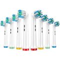 Miniatyrbild 1 av 7: Tandborsthuvud 8-pack 4X Oral B Cross Action Tandborsthuvud och 4X Oral B Precision Clean Tandborsthuvuden