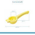 Miniatyrbillede 3 af 5: Citronpresser, håndholdt citronjuicer, 22,5 x 7,5 x 5 cm, gul