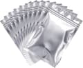 100 Holografiska Förpackningspåsar Förvaringspåse för Mat (Silver, 8*11cm)